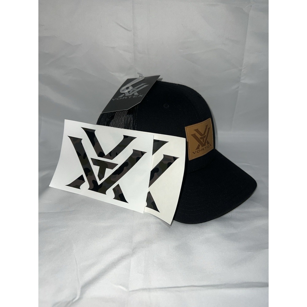 Lot Of 3 Vortex SnapBack Baseball Trucker Hat Meshback New With Two Stickers